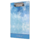 Sanfter blauer Himmel Wasserfarbe Wolke Klemmbrett (Links)