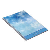 Sanfter blauer Himmel Wasserfarbe Wolke Notizblock (Rechte Seite)