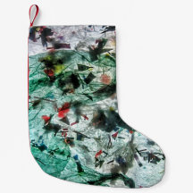 Sanfter, blauer Weihnachtsweih, abstrakter Strumpf