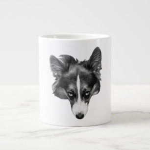 sanfter Blick Corgi ruhig Jumbo-Tasse