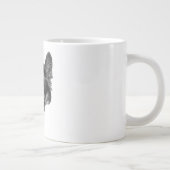 sanfter Blick Corgi ruhig Jumbo-Tasse (Rechts)
