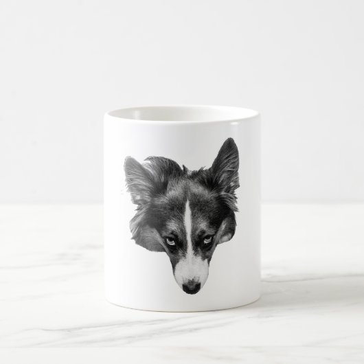 sanfter Blick Corgi ruhig Kaffeetasse (Mittel)