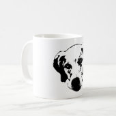 Sanfter Blick für den frühen Leaf Morgens Kaffeetasse (Vorderseite Links)