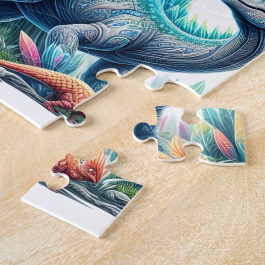 sanfter Brontosaurus Puzzle (Seite)