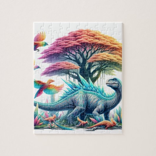sanfter Brontosaurus Puzzle (Vertikal)