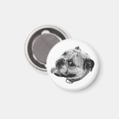 Sanfter Bulldoggen-Magnet Magnet (Vorderseite/Rückseite)