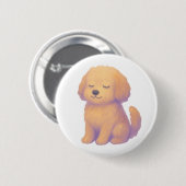 Sanfter Cockapoo-Knopf Button (Vorne & Hinten)