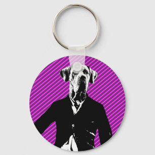 Sanfter Deutsche Dogge Schlüsselanhänger