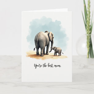 Sanfter Elefant Muttertag Karte