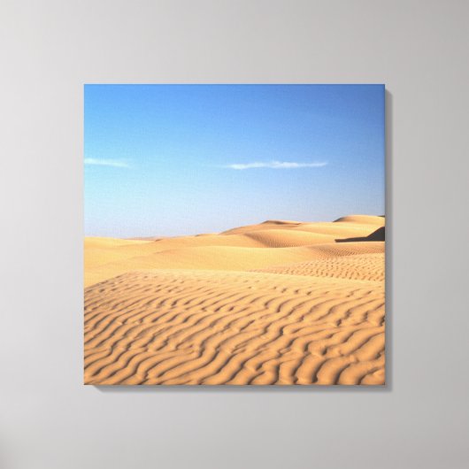 Sanfter fließender Wüstensand.. Leinwanddruck (Vorderseite)