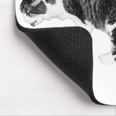 Sanfter Fokus, ruhiger Arbeitsplatz Mousepad (Ecke)
