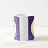 Sanfter gelber Halbmond Danke Kaffeetasse (Mittel)