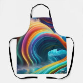 Sanfter heller Regenbogen Wasserfall Schürze (Vorderseite)
