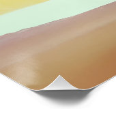 Sanfter Horizont-Abstrakt in Erdtönen Poster (Ecke)