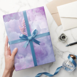 Sanfter Lavendel Flieder Wolken Nebel Abstraktes M Geschenkpapier