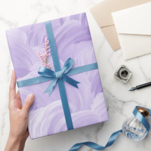 Sanfter Lila-Lavendel-Nebel-Wolken-Abstraktes Must Geschenkpapier