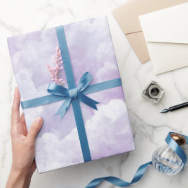 Sanfter Lila-Lavendel-Nebelwolken-Abstraktmuster Geschenkpapier
