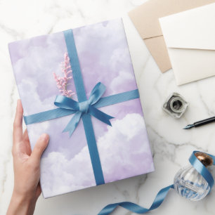 Sanfter Lila-Lavendel-Nebelwolken-Abstraktmuster Geschenkpapier