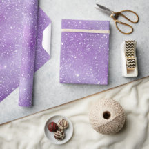 Sanfter Lila Schimmer Weiß Glitter Muster