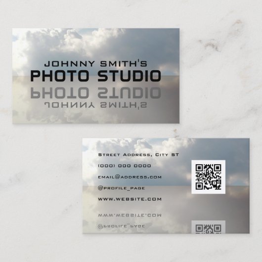 Sanfter Oberflächenspiegeleffekt Visitenkarte (Vorne/Hinten)