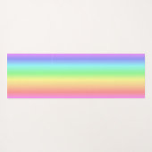 sanfter Regenbogen mit Farben auf einer Yogamatze Yogamatte (Rückseite (Horizontal))