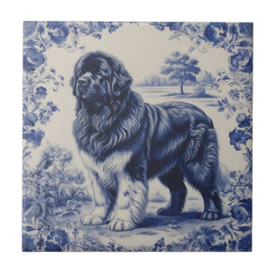 Sanfter Riese in Delft-Blau Fliese