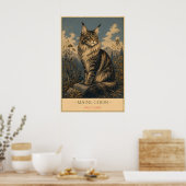 Sanfter Riese: Maine Coon Poster (Küche)