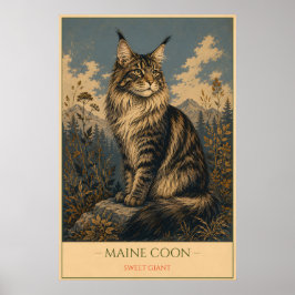 Sanfter Riese: Maine Coon Poster