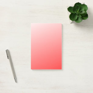 Sanfter Rot-Pink-Verlauf-Hintergrund Minimale Abst Post-it Klebezettel
