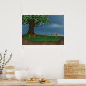 Sanfter Schmerz - Warten Poster (Küche)