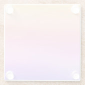 sanfter Sonnenuntergang Glasuntersetzer (Rückseite)