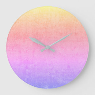 sanfter Sonnenuntergang Große Wanduhr
