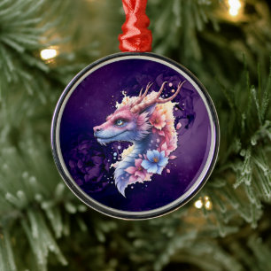 Sanfter Wächterdrache. Ornament Aus Metall