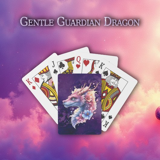 Sanfter Wächterdrache.  Spielkarten