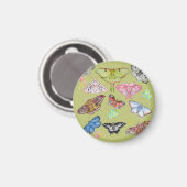 Sanfter Wasserfarbenschmetterlingstanz Magnet (Vorderseite/Rückseite)