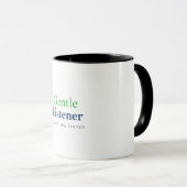 Sanfter Zuhörer Kaffeetasse (VorderseiteRechts)