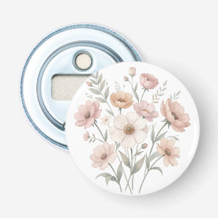 Sanftes Anemonen-Sträußchen Aquarell-Zartheit Flaschenöffner
