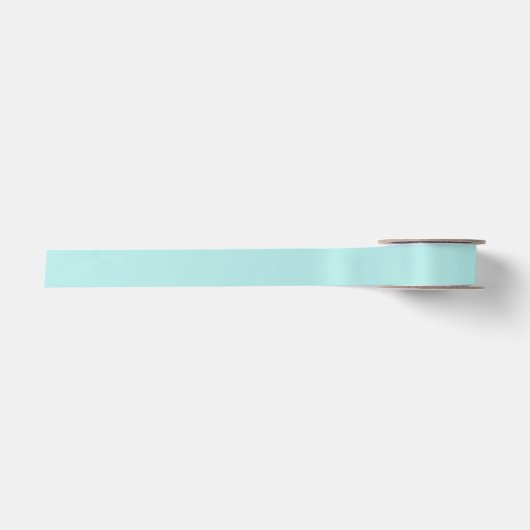 Sanftes Aqua Satinband (Vorderseite)