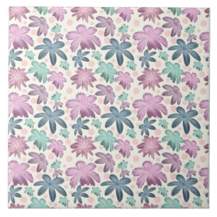 Sanftes Aquarell-Rosa-Blumenmuster Tapete Fliese