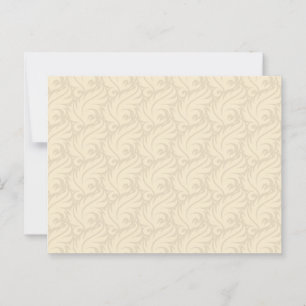 Sanftes Beige Blumenmuster Postkarte