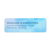 Sanftes Blau Aquarell (Vorne)