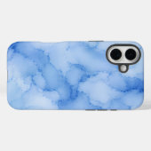 Sanftes blaues Wasserfarben-Abstrakt Case-Mate iPhone Hülle (Rückseite (Horizontal))