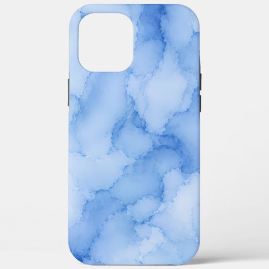 Sanftes blaues Wasserfarben-Abstrakt Case-Mate iPhone Hülle (Rückseite)