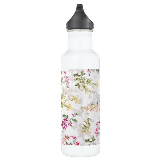 Sanftes Blumenmuster Edelstahlflasche (Rechts)