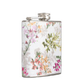 Sanftes Blumenmuster Flachmann (Rechts)
