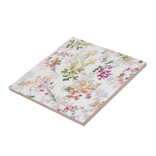 Sanftes Blumenmuster Fliese (Seite)