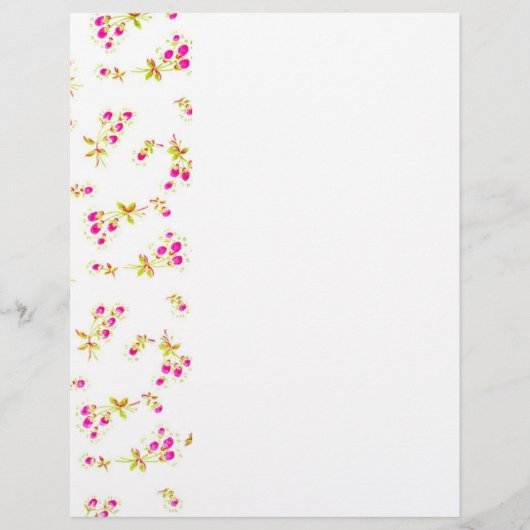 Sanftes Blumenmuster Flyer (Vorne)