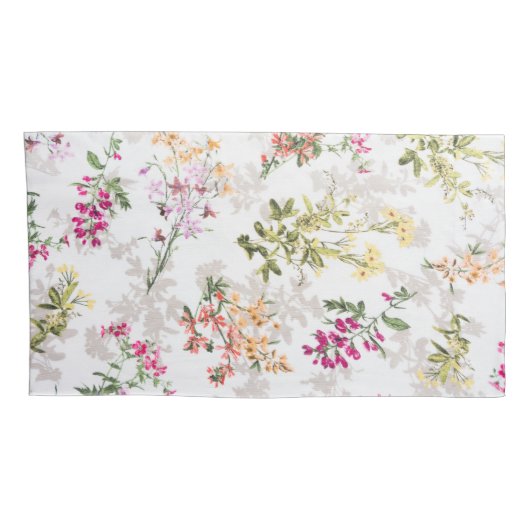 Sanftes Blumenmuster Kissenbezug (Rückseite-Rechts)