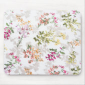 Sanftes Blumenmuster Mousepad (Vorne)
