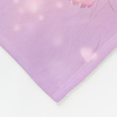 Sanftes Blumenmuster – Weiche rosa Rosen mit Sanft Fleecedecke (Ecke)